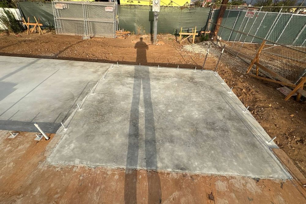 Concrete flatwork slab